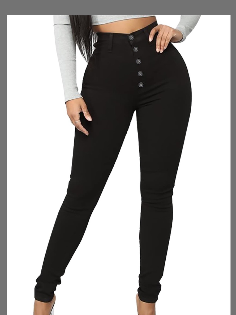 Bisual black high waisted jeans